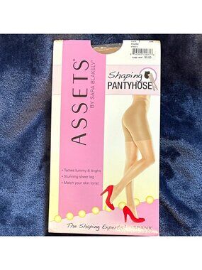 Assets by Sara Blakely Shaping Sheer Pantyhose, size 1 in Nude